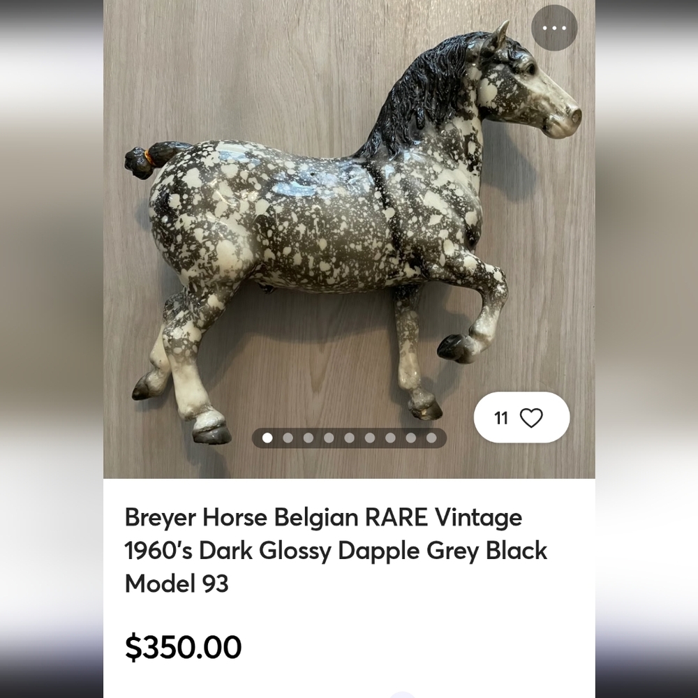 RARE VINTAGE BREYER DRAFT HORSE - Picture 7 of 17